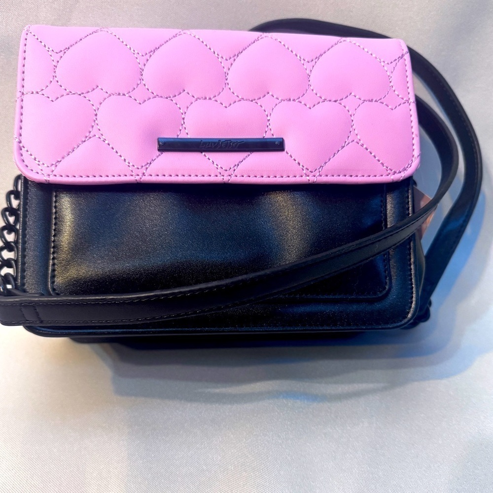 BRAND NEW Luv Betsey by Betsey Johnson Pink/ Black Crossbody